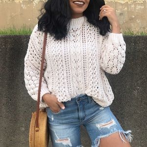 Cream Chenille Sweater